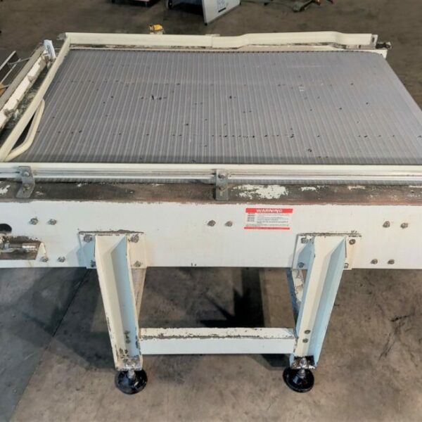 12 “ Wide X 10 Foot Long Smalley Portable Inclined Cleated Belt Conveyor Cooper Industries Llc 4499