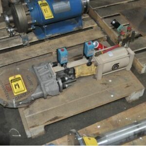 6" UNITED CONVEYOR AIR ACTUATED KNIFE GATE VALVE, NEW