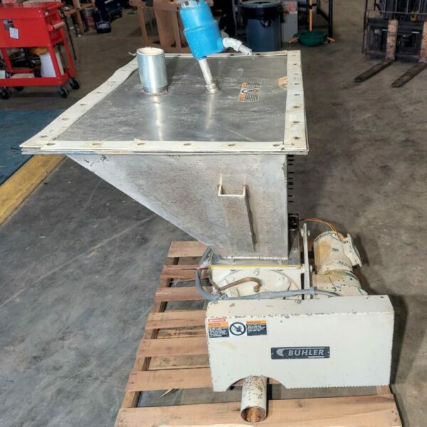 10” X 10” BUHLER ROTARY AIRLOCK W/ PNEUMATIC CONVEYING ADAPTER