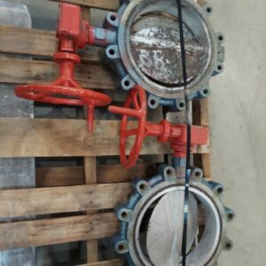 12” DEMCO MANUAL BUTTERFLY VALVE. MANUAL HANDWHEEL OPERATOR WITH GEAR DRIVE