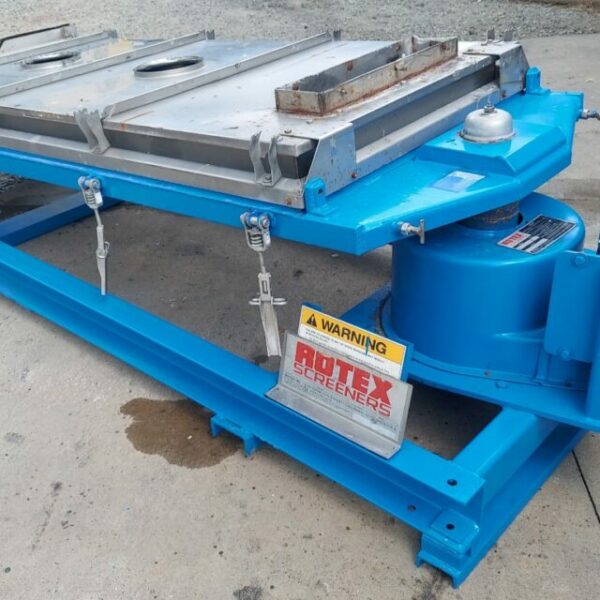 35 SQUARE FOOT SINGLE DECK STAINLESS STEEL ROTEX SCREENER MODEL 3431 A-SS / SS.