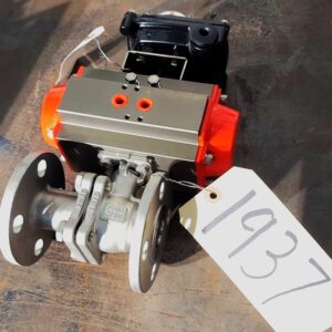 1 INCH JFLOW CONTROLS STAINLESS STEEL BALL VALVE WITH ACTUATOR