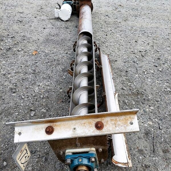 6" X 93” STAINLES SCREW CONVEYOR WITH 1 HP DRIVE