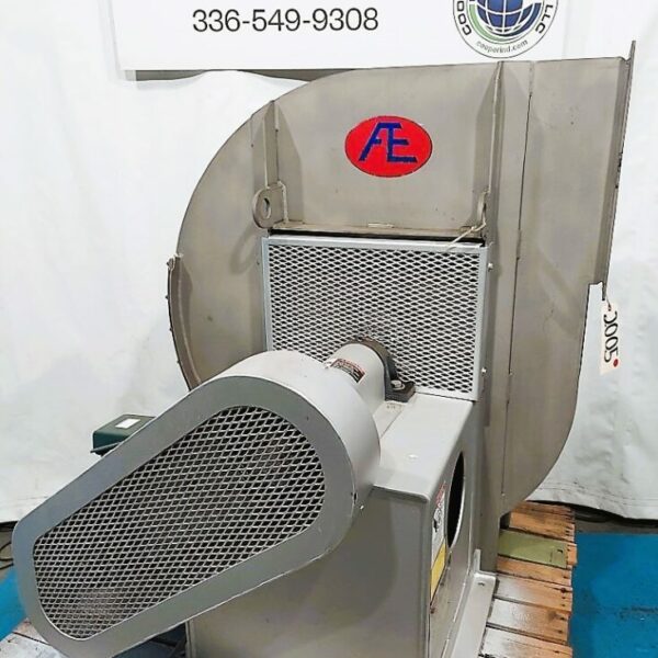 3500 CFM AT 4.5 SP, 7.5 HP STAINLESS FAN EQUIPMENT CO. FAN SIZE M-17 TYPE IE