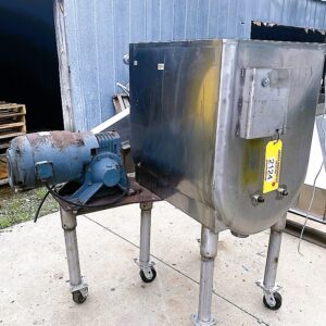 9 CUBIC FOOT JACKETED STAINLESS STEEL FOOD GRADE RIBBON BLENDER.