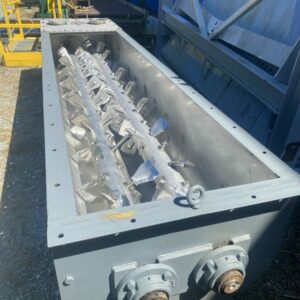 31" WIDE X 156" LONG DUPLEX CONTINUOUS STAINLESS STEEL PADDLE MIXER