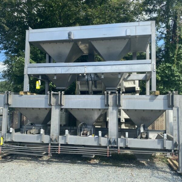 80 CUBIC FOOT DUPLEX STAINLESS HOPPER WITH LUMPBREAKERS