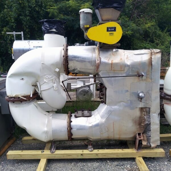 PROPANE BURNER RING TYPE FLASH DRYER DRYING SYSTEMS WITH SMOOT AIRLOCK, INSULATED