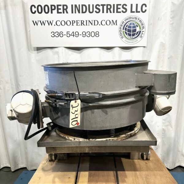 30” SINGLE DECK, MIDWESTERN SCREENER MODEL MLP30S6-6 STAINLESS, BALL MESH CLEANING DESIGN