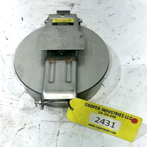 12” KNAPP CO. NON-PRESSURE MANHOLE COVERS STAINLESS, UNUSED.