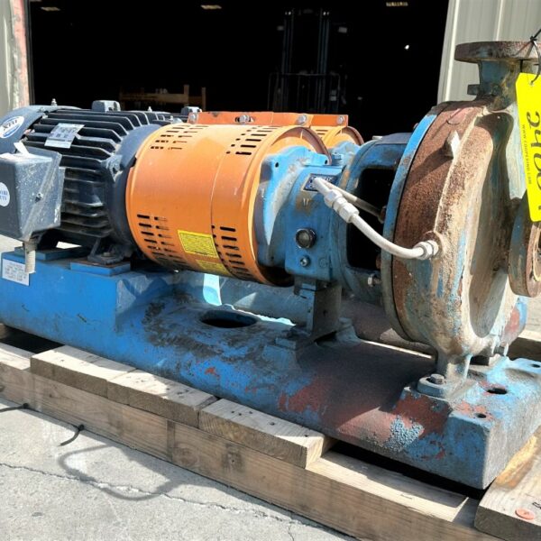 ITEM 2400-2:  15 HP 150 GPM AT 140 FT. HEAD 1.5 X 3-13 GOULDS PUMP MODEL 3196