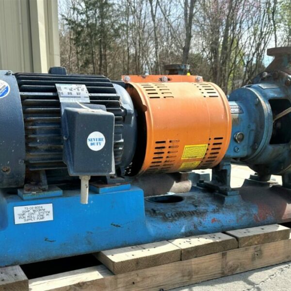 ITEM 2400-2:  15 HP 150 GPM AT 140 FT. HEAD 1.5 X 3-13 GOULDS PUMP MODEL 3196