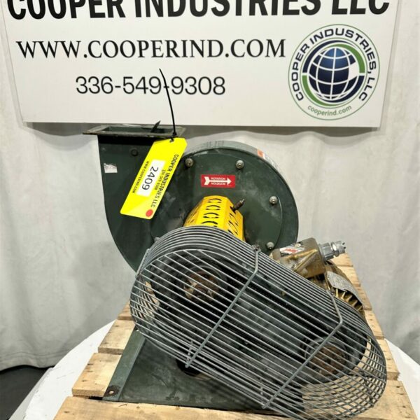 ITEM 2409:   450 CFM AT 6” S.P. 1.5 HP NEW YORK BLOWER COMPANY COMPACT GI SIZE 125 UNIVERSAL