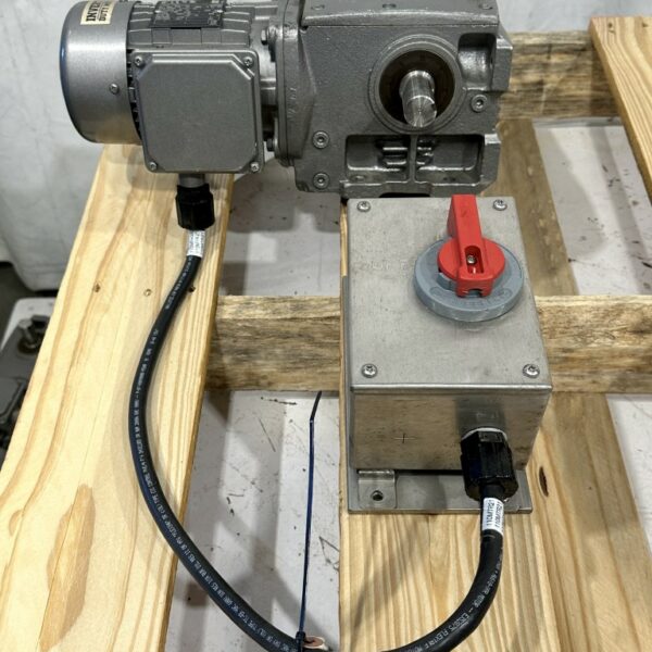 ITEM 2511:  0.25 HP NORD GEARBOX AND MOTOR DRIVE  1” SHAFT