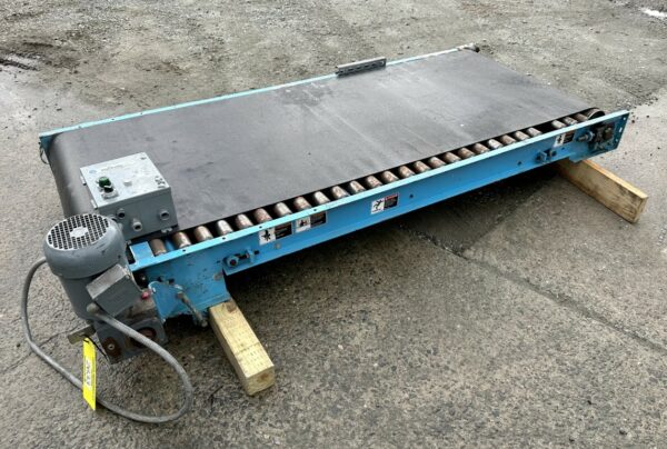 Item 2633 36” Wide X 7 Long Roller Bed Belt Conveyor Manufactured By