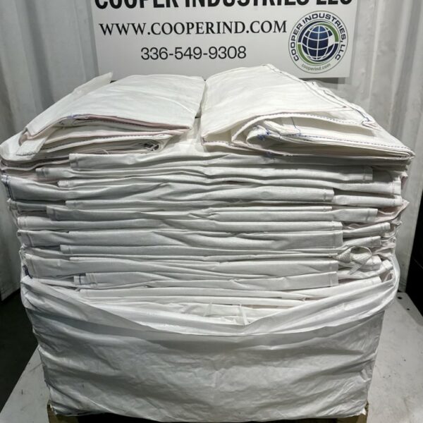 ITEM 2628: APPROXIMATELY 60, 3000 LB BULK BAG SUPER SACKS UNUSED 36” x 36” x 52”