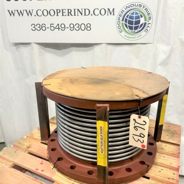 ITEM 2693:  20” UNUSED STAINLESS-STEEL EXPANSION JOINT, 20" NLC 150 FLG LG LONG 150 PSI