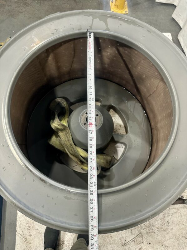 ITEM 2596:  35” DIAMETER x 24” HIGH CENTRIFUGE PERFORATED BASKET - Image 3