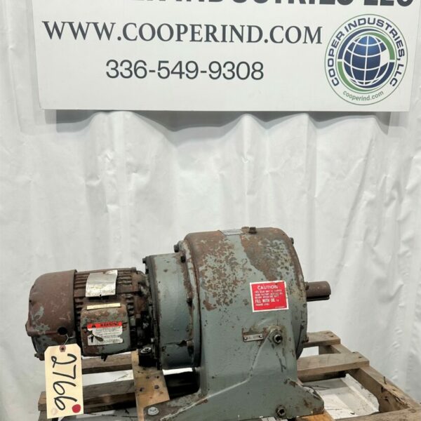 ITEM 2766: NUTTALL GEAR REDUCER WITH 3 HP MOTOR