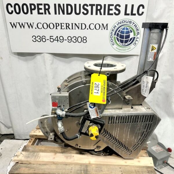 ITEM 2671: 6” DIAMETER SCHENCK PROCESS DIVERTER VALVE MODEL 60PT45 USED