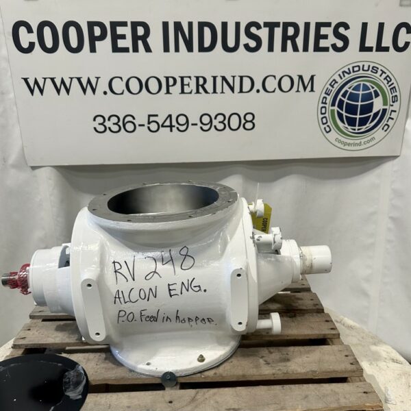 ITEM 2809: 10” NU-CON ROTARY AIRLOCK MODEL DT 500, STAINLESS STEEL, REBUILT