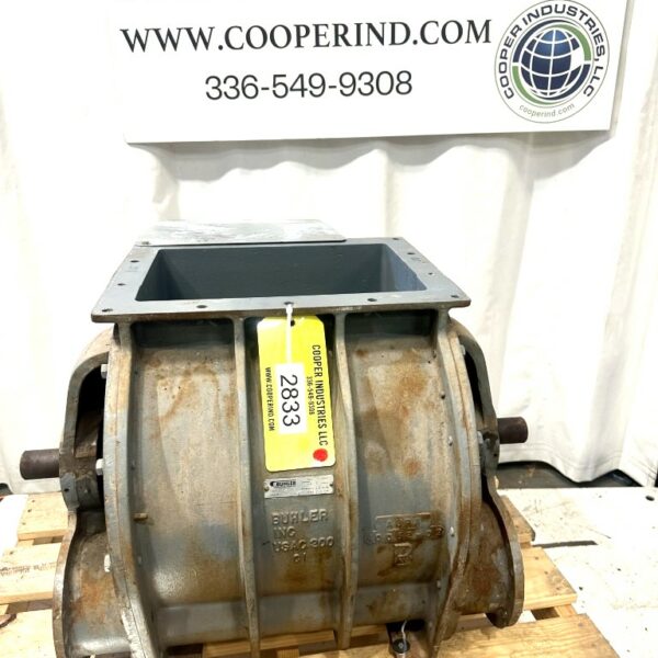 ITEM 2833: 12” x 16” BUHLER ROTARY AIRLOCK VA;VE TYPE USA C-200 CS USED