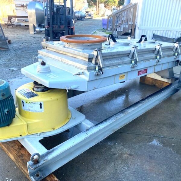 ITEM 2869:  12.5 SQUARE FEET ROTEX 2 DECK SCREENER MODEL 3402A – ASSL, STAINLESS CONTACT PARTS, USED