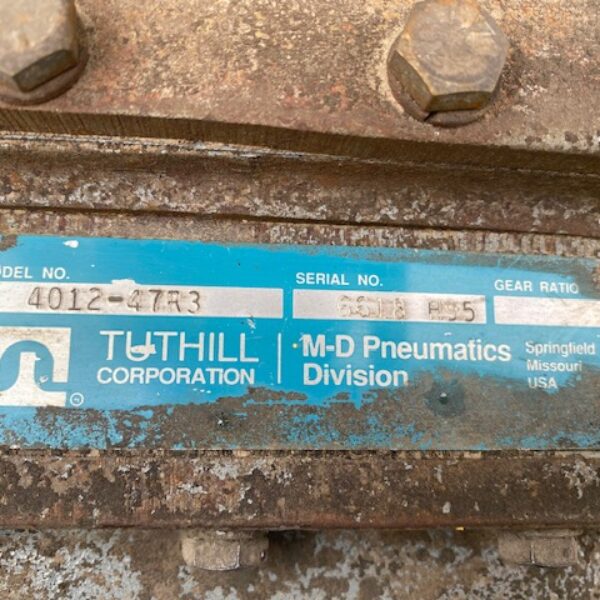 ITEM 2753:   4012 TUTHILL POSITIVE DISPLACEMENT BLOWER PACKAGE, USED
