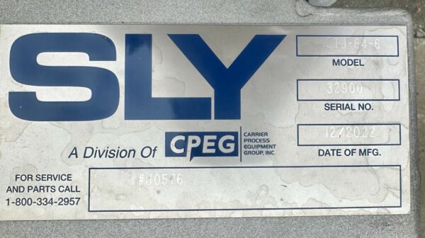 ITEM 2924-1:   217 SQ. FT. UNUSED STAINLESS SLY DUST COLLECTOR MODEL STJ-64-6 - Image 12