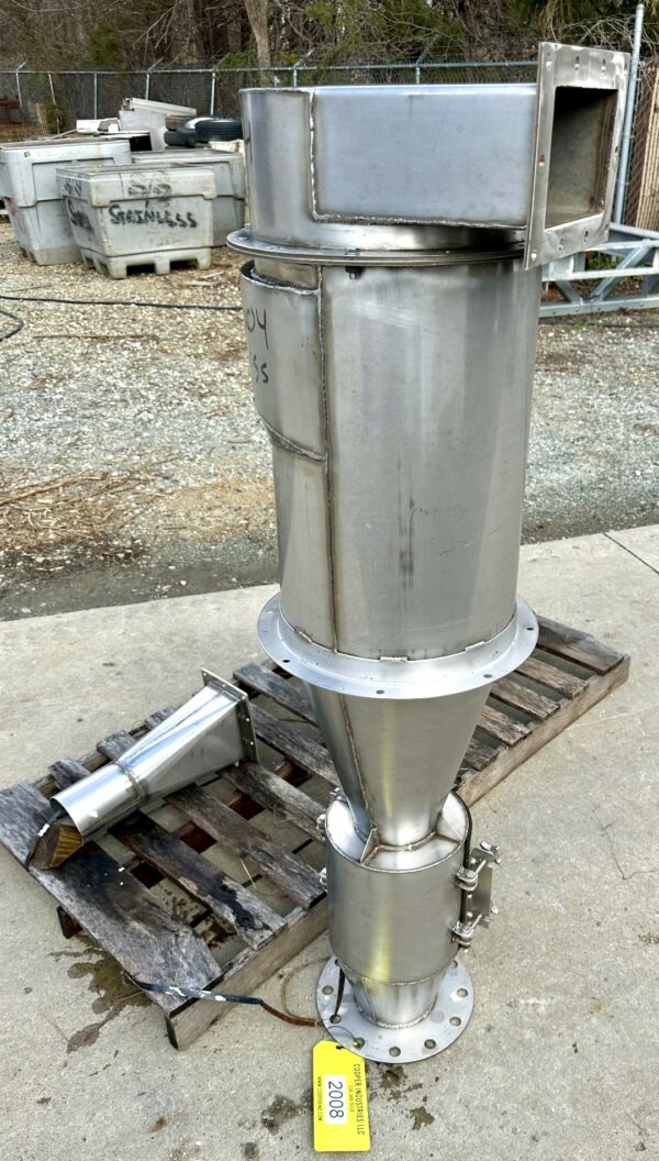 ITEM 2008:  14” DIAMETER STAINLESS CYLONE SEPARATOR - Image 3