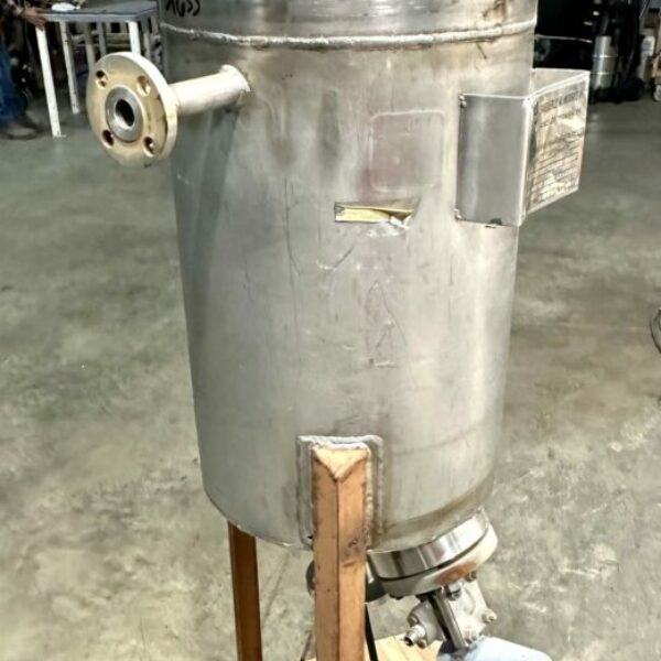 ITEM 16537: Used 20 gallon 316L Stainless Steel Vertical Mixing Vessel Tank