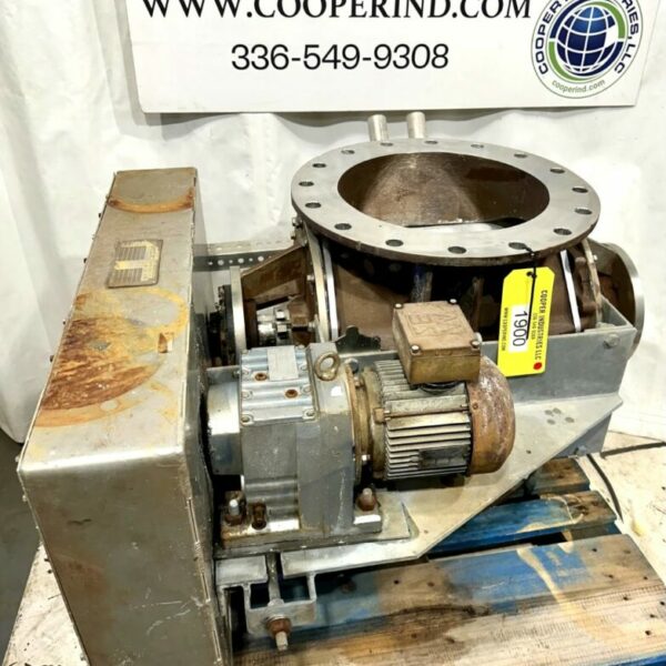 ITEM 1900: 18” STAINLESS STEEL SEMCO ROTARY VALVE MODEL XHD-18-SS. TEST RAN, FUNCTIONS