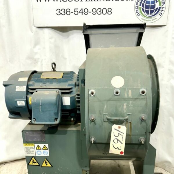 ITEM 1563:   25 HP NYB FAN TYPE 18 ACF;  8000 CFM @ 12.5” SP