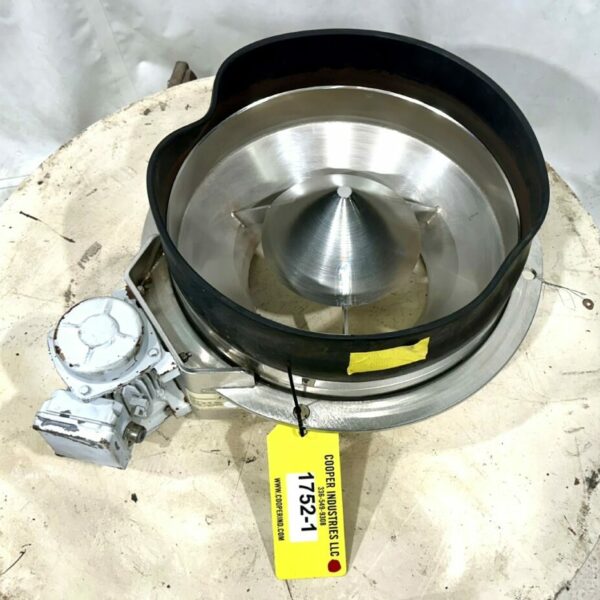 ITEM 1752-1:   20” DIAMETER AZO STAINLESS STEEL BIN ACTIVATOR VIBRATIONSBODEN VB 500 B MD TYPE A212, WITH VIBRATOR, USED