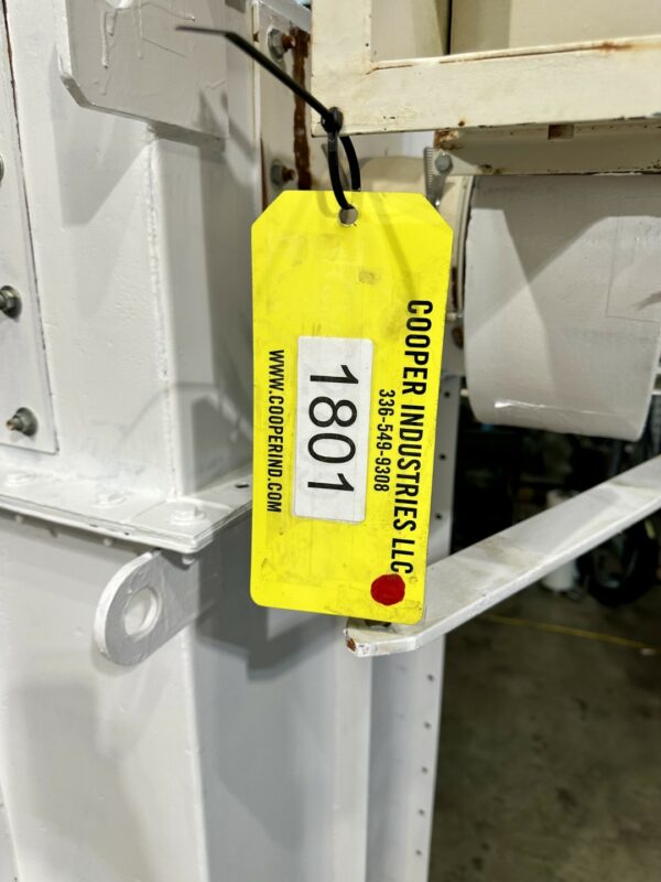 ITEM 1801:   100 SQUARE FOOT FILTER AREA BUHLER HORIZONTAL MOUNTED BIN VENT FILTER, PULSE JET CLEANING, WITH EXHAUST FAN - Image 12