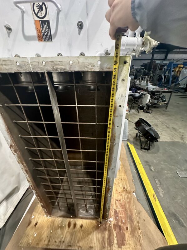 ITEM 1801:   100 SQUARE FOOT FILTER AREA BUHLER HORIZONTAL MOUNTED BIN VENT FILTER, PULSE JET CLEANING, WITH EXHAUST FAN - Image 18