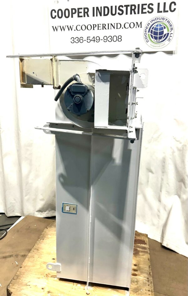 ITEM 1801:   100 SQUARE FOOT FILTER AREA BUHLER HORIZONTAL MOUNTED BIN VENT FILTER, PULSE JET CLEANING, WITH EXHAUST FAN - Image 7