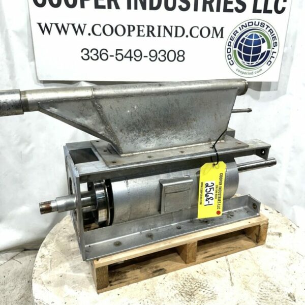 ITEM 2568-1:  5” x 15” WYSSMONT ROTARY VALVE, STAINLESS, PARTS ONLY