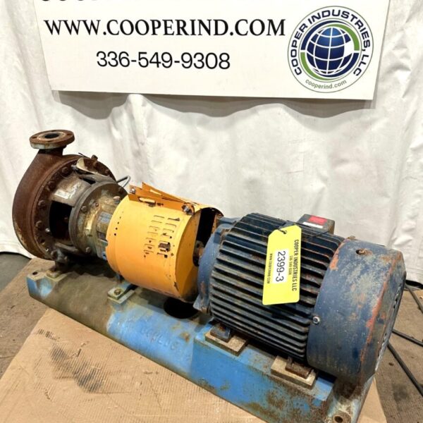 ITEM 2399-3:    20 HP GOULDS PUMP MODEL 3196 SIZE 2X3-13
