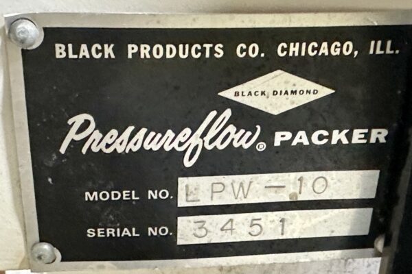 ITEM 2860: BLACK DIAMOND PRESSUREFLOW AIR PACKER USED MODEL LPW-10 - Image 4