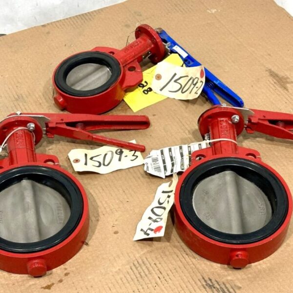 ITEM 1509: LOT OF 3 BRAY BUTTERFLY VALVES