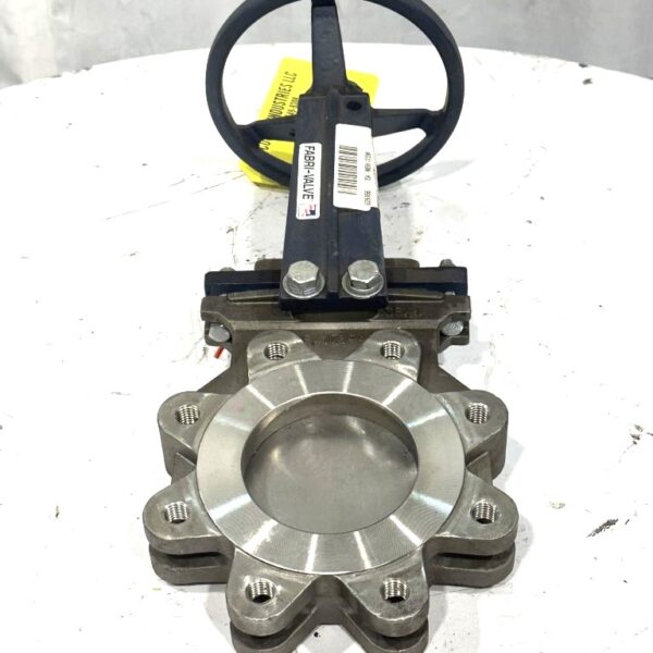 ITEM 2438-1: 4” UNUSED FABRI KNIFE GATE VALVE, MANUAL