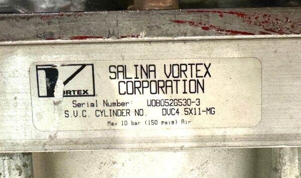 ITEM 3068:  LOT OF 5 SALINA VORTEX KNIFE GATE CYLINDERS ALL UNUSED - Image 10