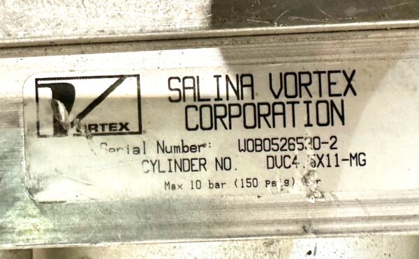 ITEM 3068:  LOT OF 5 SALINA VORTEX KNIFE GATE CYLINDERS ALL UNUSED - Image 9