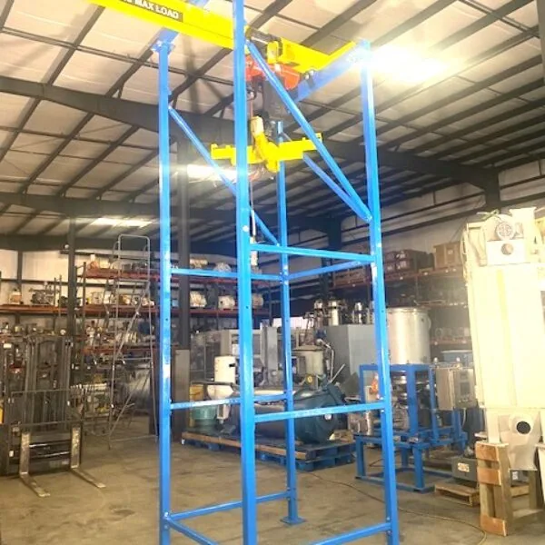 ITEM 2953: FLEXICON BULK BAG UNLOADER W/ 2 TON COFFING HOIST