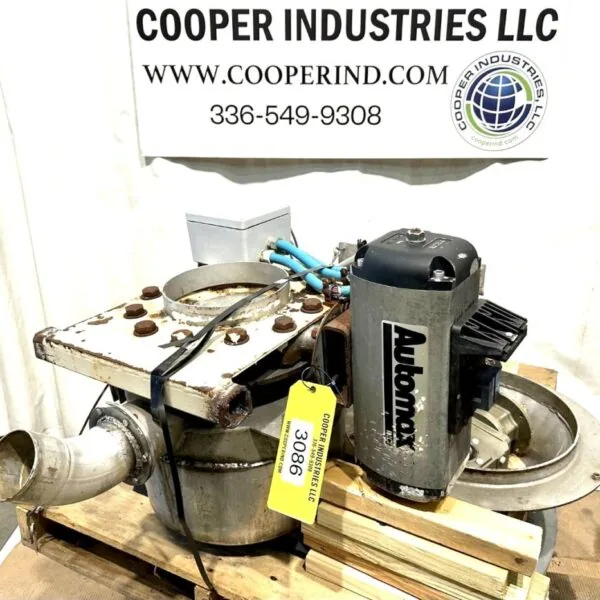 ITEM 3086: 10” BUTTEFLY VALVE W/ BULK BAG FILLER SPOUT; STAINLESS STEEL
