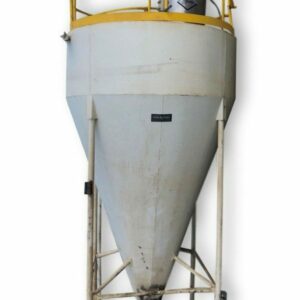 Used Pfening 275 Cubic Foot Carbon Steel Day Bin Storage Cone Hopper